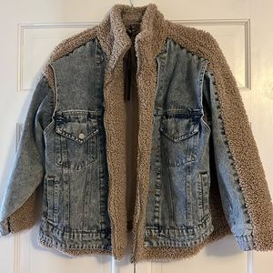 Blank NYC XS oversized denim/fabric jacket.